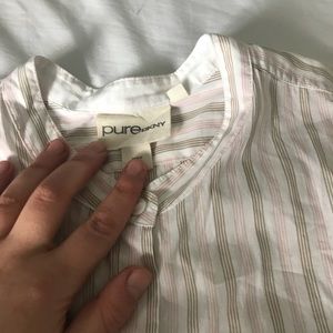 DKNY button down oversized boyfriend